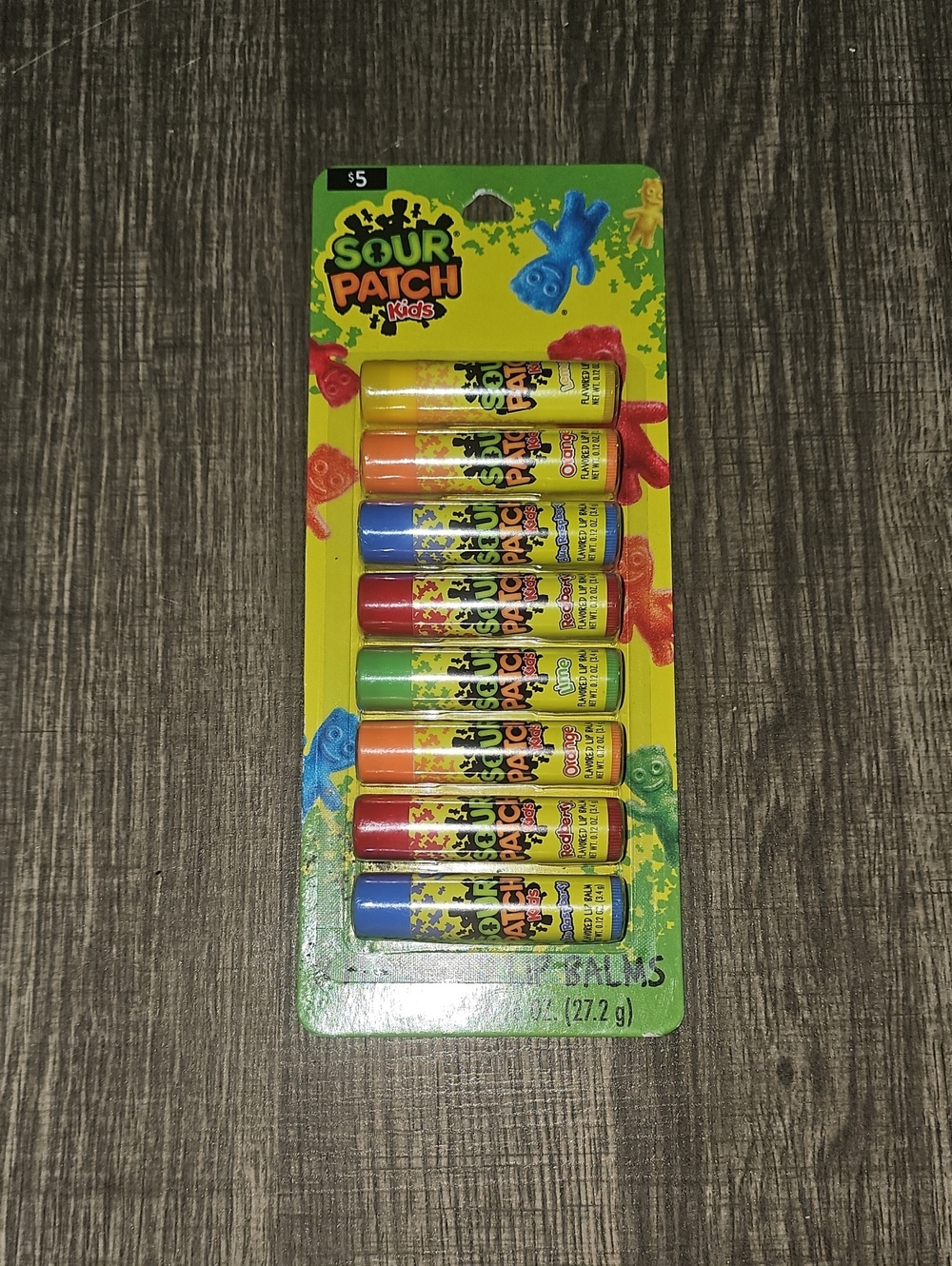 Sour Patch Kids Flavored Lip Balm Pack - Yellow & Multicolor